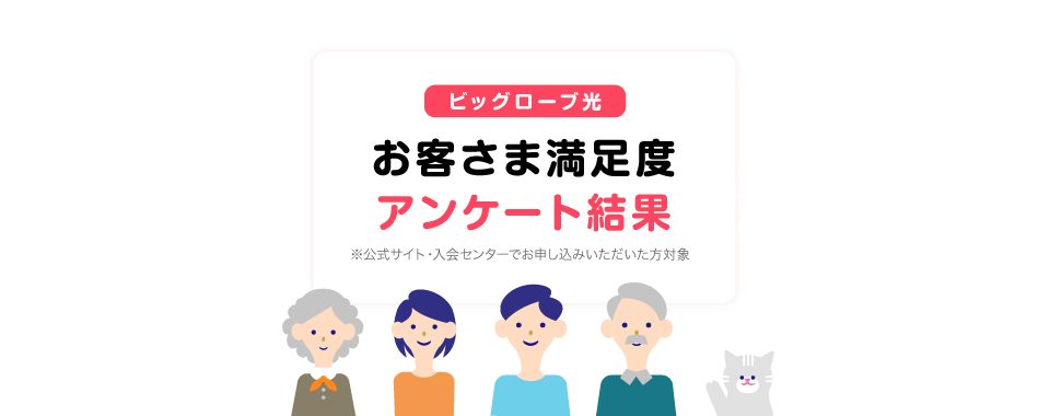 ビッグローブ光　お客様満足度調査