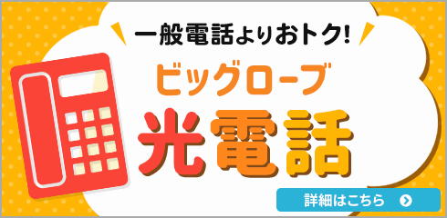 ビッグローブ光電話