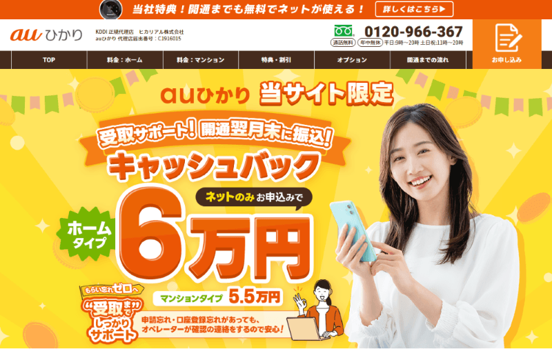 ヒカリアル auひかり